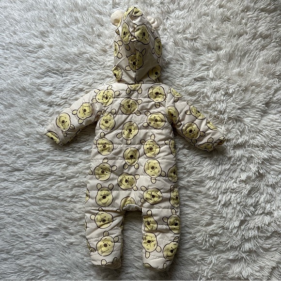Disney Baby Winnie The Pooh Zip Up Snowsuit New Without Tags Size 3 To 6 Months - Picture 8 of 9